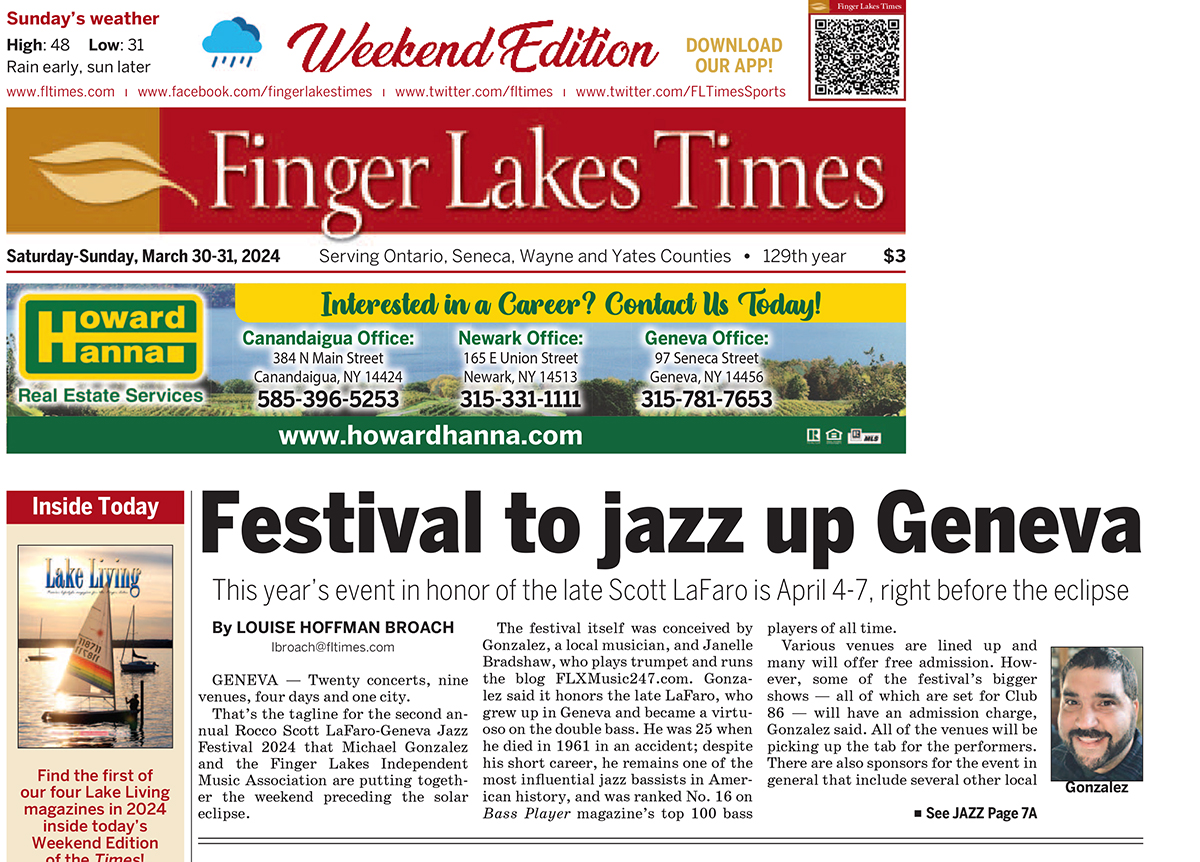 Finger Lakes Times – Feature