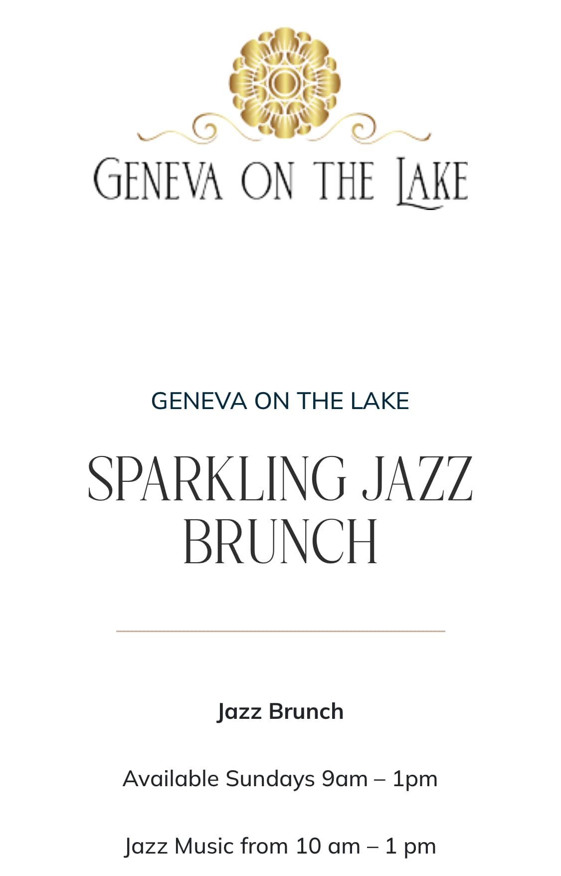 Sparkling Jazz Brunch
